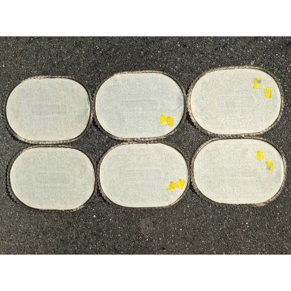 Rare Luxe Set of 6 Blue WEDGWOOD Velvet Brocade Rose Placemats Belgium Vintage - Picture 5 of 7